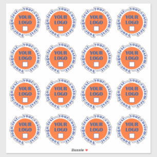 Aangepaste Logo Stickers 16 per vel