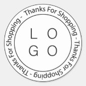 Aangepaste Logo Stickers voor uw bedrijf (Voorkant)