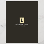 Aangepaste Logo, stijlvolle juridische services om Flyer (Achterkant)