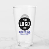 Aangepaste Logo & tekst 16oz gepersonaliseerd bier Glas (Achterkant)
