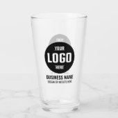 Aangepaste Logo & tekst 16oz gepersonaliseerd bier Glas (Achterkant)