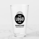Aangepaste Logo & tekst 16oz gepersonaliseerd bier Glas (Voorkant)