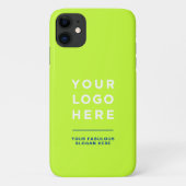Aangepaste Logo Tekst Apple iPhone Cases Geen Mini (Achterkant)