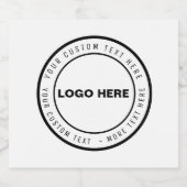 Aangepaste Logo & Tekst Bierglas | Gepersonaliseer Bier Etiket (Enkel label)