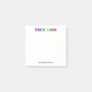 Aangepaste Logo tekst Business Post-it® notes voor