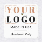 Aangepaste Logo tekst en landelijke kleding Labels (Design 2)