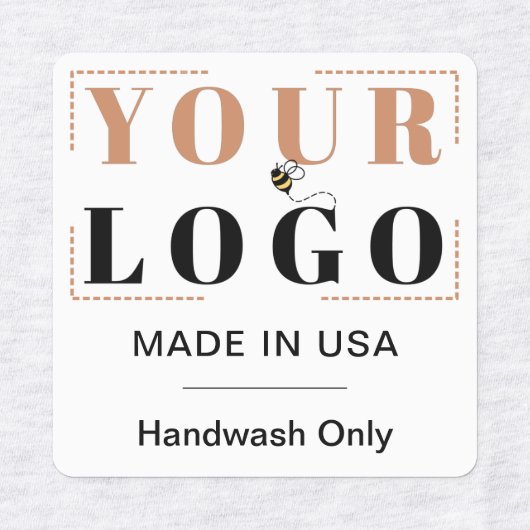 Aangepaste Logo tekst en landelijke kleding Labels (Design 2)