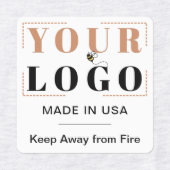 Aangepaste Logo tekst en landelijke kleding Labels (Design 1)