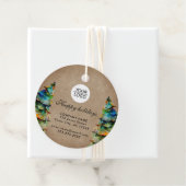 Aangepaste Logo tekst kerstboompromotie toevoegen Bedankjes Labels (In situ)