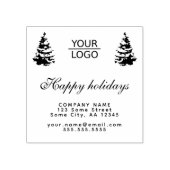 Aangepaste Logo tekst kerstboompromotie toevoegen Rubberstempel (Afrduk)