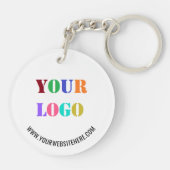 Aangepaste Logo Tekst Promotionele Zakelijke Sleut Sleutelhanger (Achterkant)