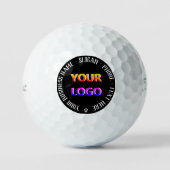 Aangepaste Logo tekst stempels golfballen Kies kle (Voorkant)