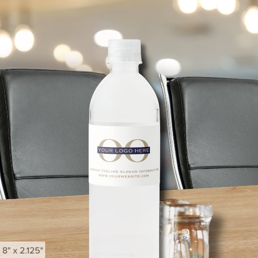 Aangepaste Logo-tekst Waterfles Etiket