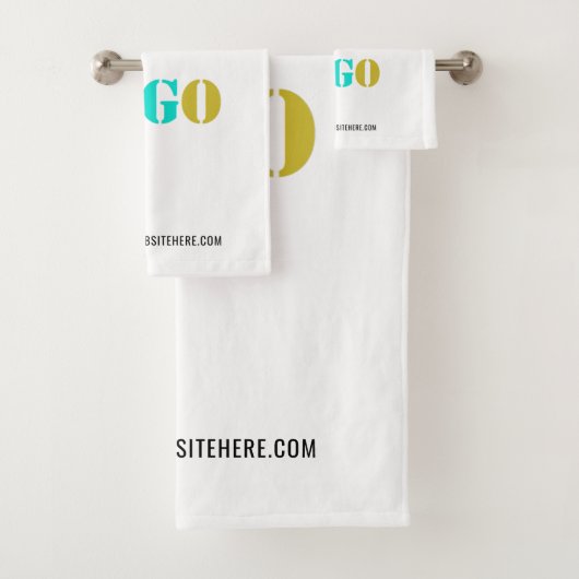 Aangepaste Logo tekst Zakelijke badhanddoek set Sj Bad Handdoek (Insitu)
