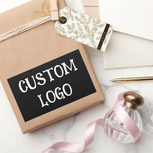 Aangepaste Logo ticker Rechthoekige Sticker (Geschenken)