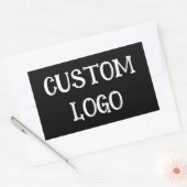 Aangepaste Logo ticker Rechthoekige Sticker (Envelop)