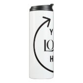 Aangepaste Logo Travel Tumbler Thermosbeker (Gedraaid links)