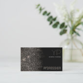 Aangepaste Logo Trendy Platinum Silver Glitter Ele Visitekaartje (Staand voorkant)