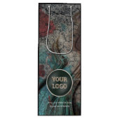 Aangepaste Logo van bedrijf | Eigen merkverpakking Wijn Cadeautas (Voorkant)