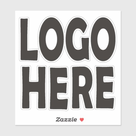 Aangepaste logo. Verander met je eigen logo Sticker (Vel)
