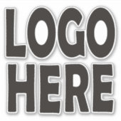 Aangepaste logo. Verander met je eigen logo Sticker (Voorkant)