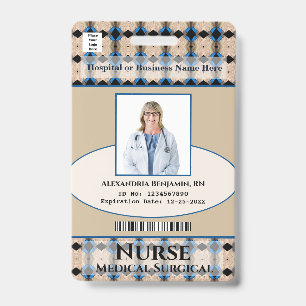 Aangepaste Logo verpleegkundige Doctor Foto Badge