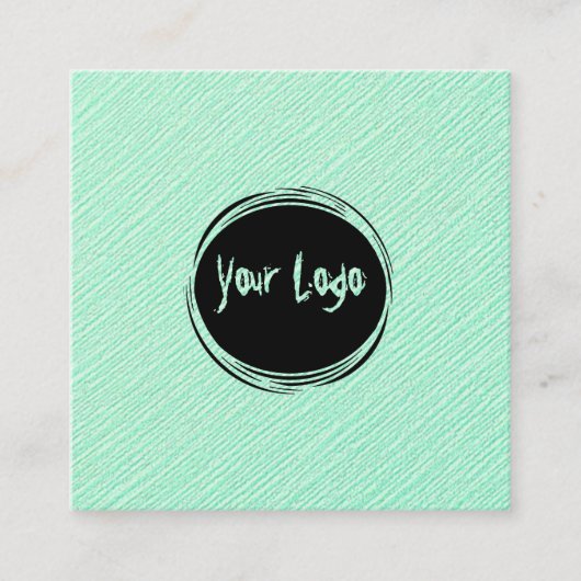 Aangepaste Logo Vierkante Visitekaartje (Voorkant)