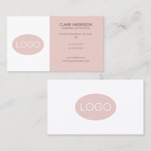 Aangepaste Logo Visitekaartje (Voorkant / Achterkant)