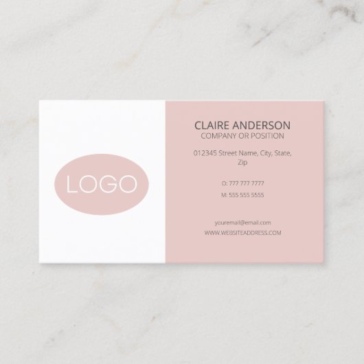 Aangepaste Logo Visitekaartje (Voorkant)