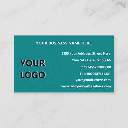 Aangepaste Logo Volledige contactgegevens Professi Visitekaartje (Achterkant)