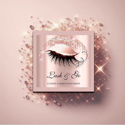 Aangepaste Logo voor aanmaakprogramma Eyelash Exte Kaart