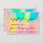 Aangepaste Logo voor bedrijfscadeaubonnen (Voorkant / Achterkant)