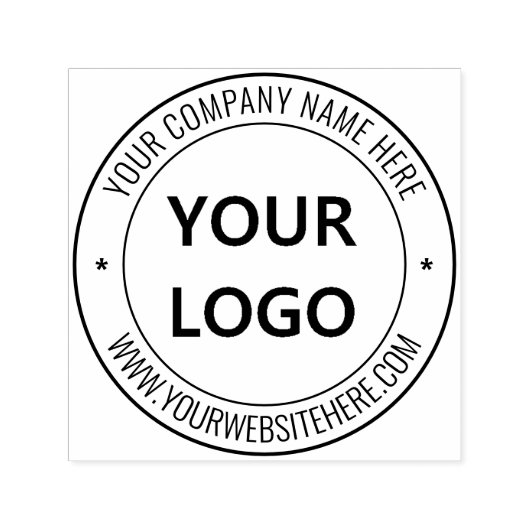 Aangepaste Logo voor bedrijven en zelfinkende teks Zelfinktende Stempel (Design)