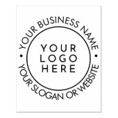 Aangepaste Logo voor bedrijven in de moderne ronde Rubberstempel (Afrduk)