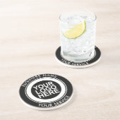 Aangepaste Logo voor bedrijven Zandsteen Onderzetter (Zijkant)