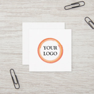 Aangepaste Logo voor eigen gebruik Vierkante Visitekaartje
