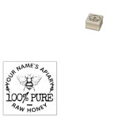 Aangepaste Logo voor  honingbijen Rubberstempel (Gestempeld)