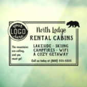 Aangepaste Logo voor kabelventilatie Eenvoudig Adv Raamsticker (Vel 3)