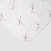 Aangepaste Logo voor kleine bedrijfspakketten Tissuepapier (Detail)