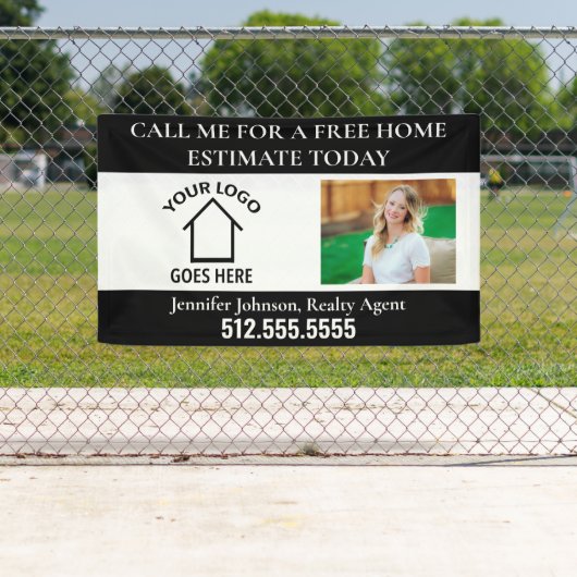 Aangepaste Logo voor onroerend goed Company Realto Spandoek (Insitu)