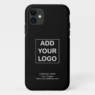 Aangepaste Logo voor zwart-witbedrijf iPhone 11 Hoesje