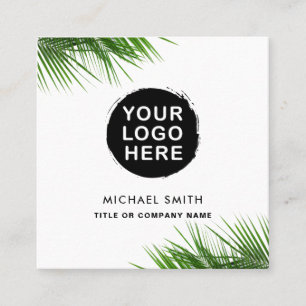 Aangepaste logo vrouwelijke minimalistische logo c vierkante visitekaartje