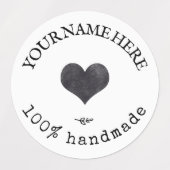 Aangepaste logo waterdichte voedseletiketten labels (Design 2)