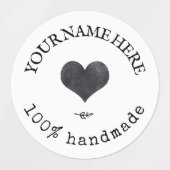 Aangepaste logo waterdichte voedseletiketten labels (Design 1)