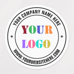 Aangepaste Logo Website Naam Labels Voorbeeld