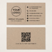 Aangepaste logo website sociale media moderne QR-c Visitekaartje (Voorkant /achterkant)