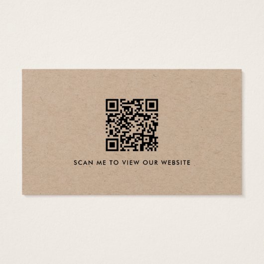 Aangepaste logo website sociale media moderne QR-c Visitekaartje (Achterkant)