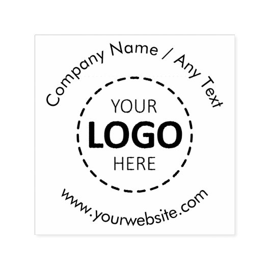 Aangepaste Logo / Website / Tekst Zelfinktende Stempel (Design)