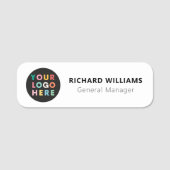 Aangepaste Logo werknemer Magnetic of Safety Pin Naamplaatje (Voorkant)