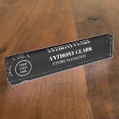 Aangepaste Logo werknemer magnetisch bedrijf Naambordje (Zijkant)